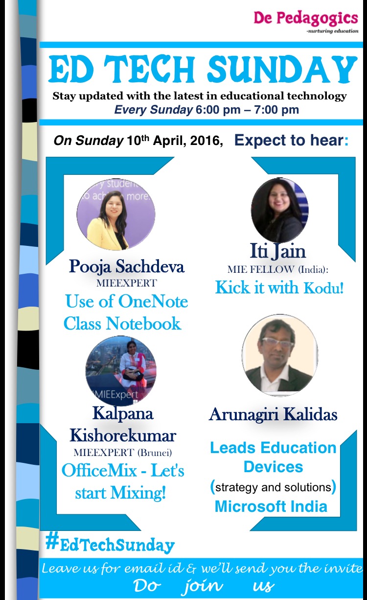 Ed Tech Sunday 10th April&nbsp;2016